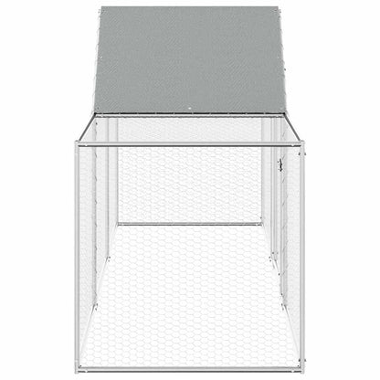 Chicken Coop 3x1x1.5 m Galvanised Steel