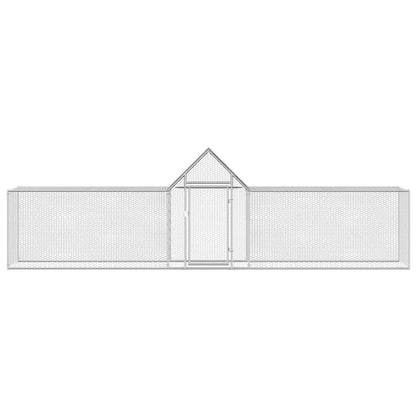 Chicken Coop 5x1x1.5 m Galvanised Steel
