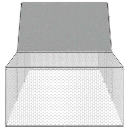 Chicken Coop 5x1x1.5 m Galvanised Steel