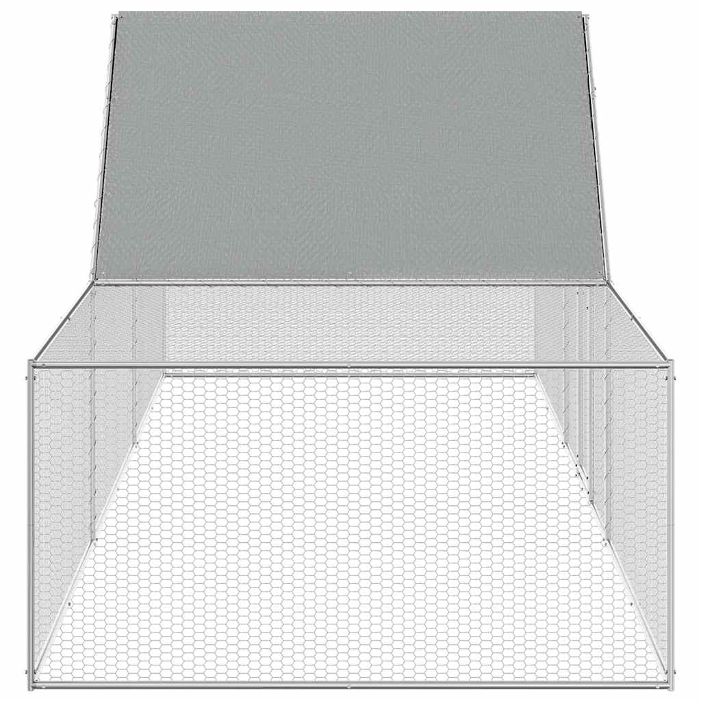 Chicken Coop 5x1x1.5 m Galvanised Steel
