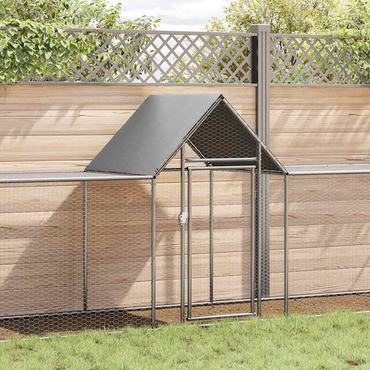 Chicken Coop | Silver | Galvanized steel | Large | Durable | Chicken Coop