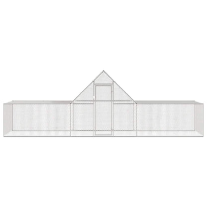 144562 vidaXL Chicken Coop 6x2x2 m Galvanised Steel