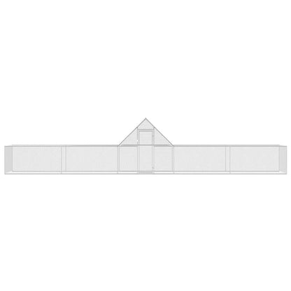 Chicken Coop 10x2x2 m Galvanised Steel