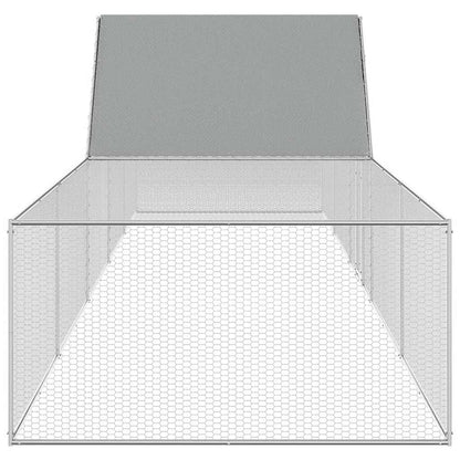 Chicken Coop 10x2x2 m Galvanised Steel