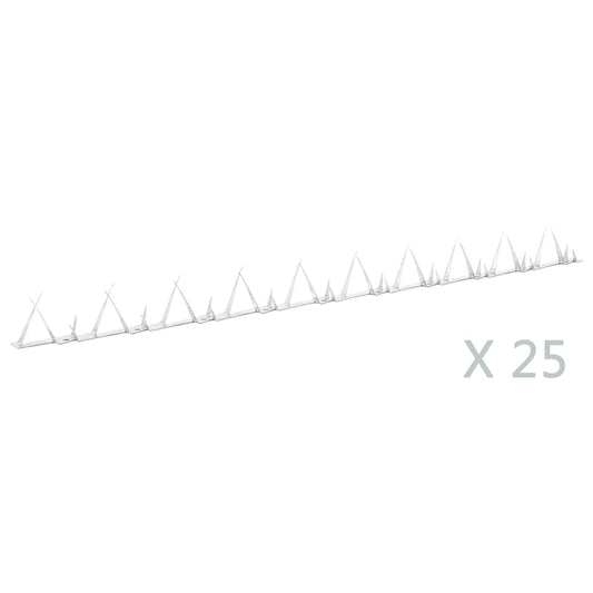 144566 vidaXL Wall Spikes 25 pcs Steel 1 m