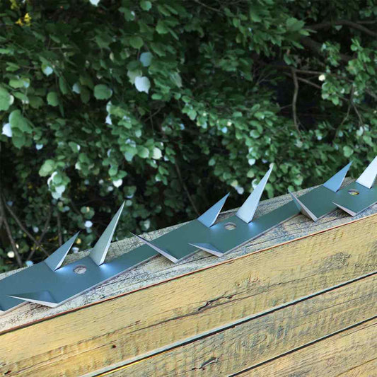 144566 vidaXL Wall Spikes 25 pcs Steel 1 m