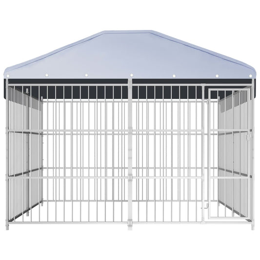 Outdoor Dog Kennel with Roof 300x300x200 cm