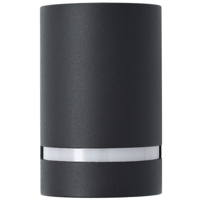 Outdoor Wall Lights 2 pcs 35 W Black Half-round