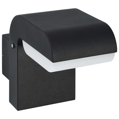 Outdoor LED Wall Light 9 W Black Oval