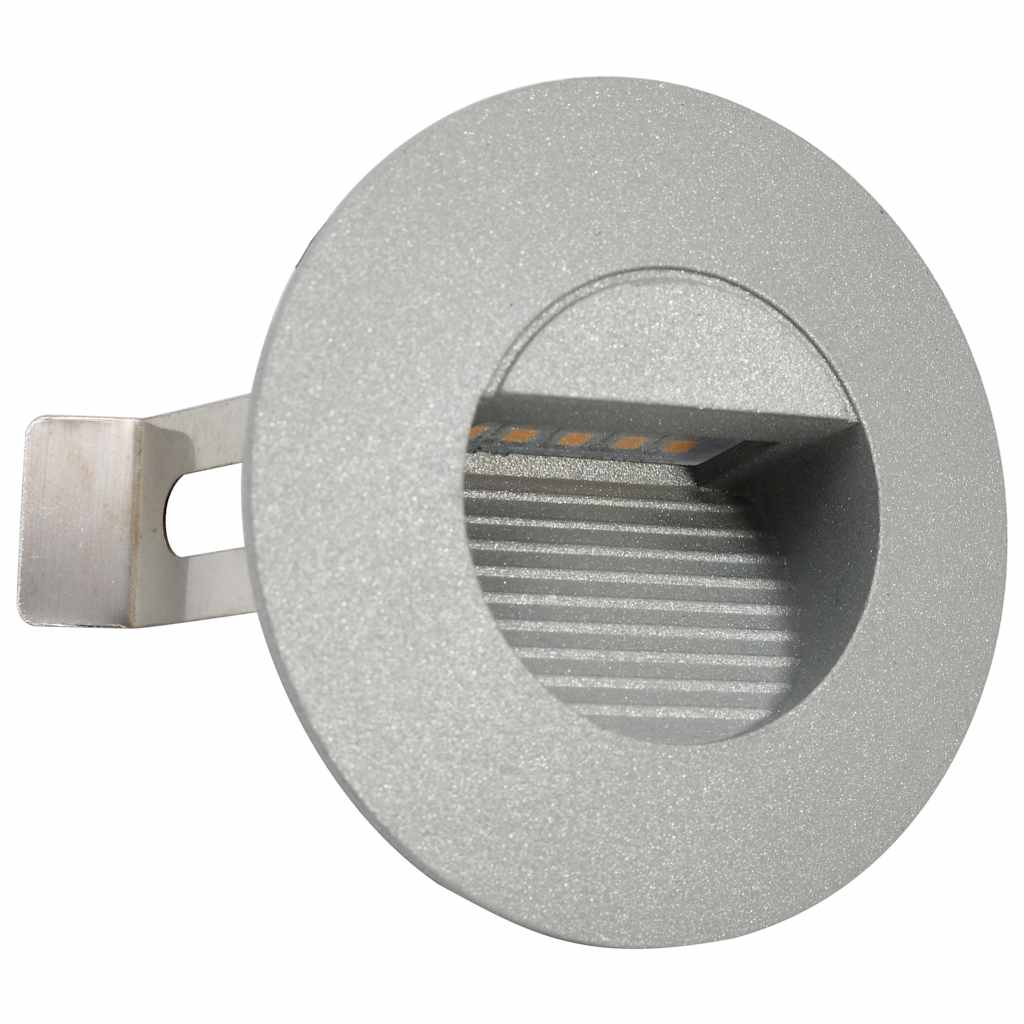 Outdoor LED Wall Lights 6 pcs 2 W Silver Round