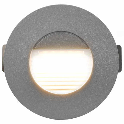 Outdoor LED Wall Lights 6 pcs 2 W Silver Round
