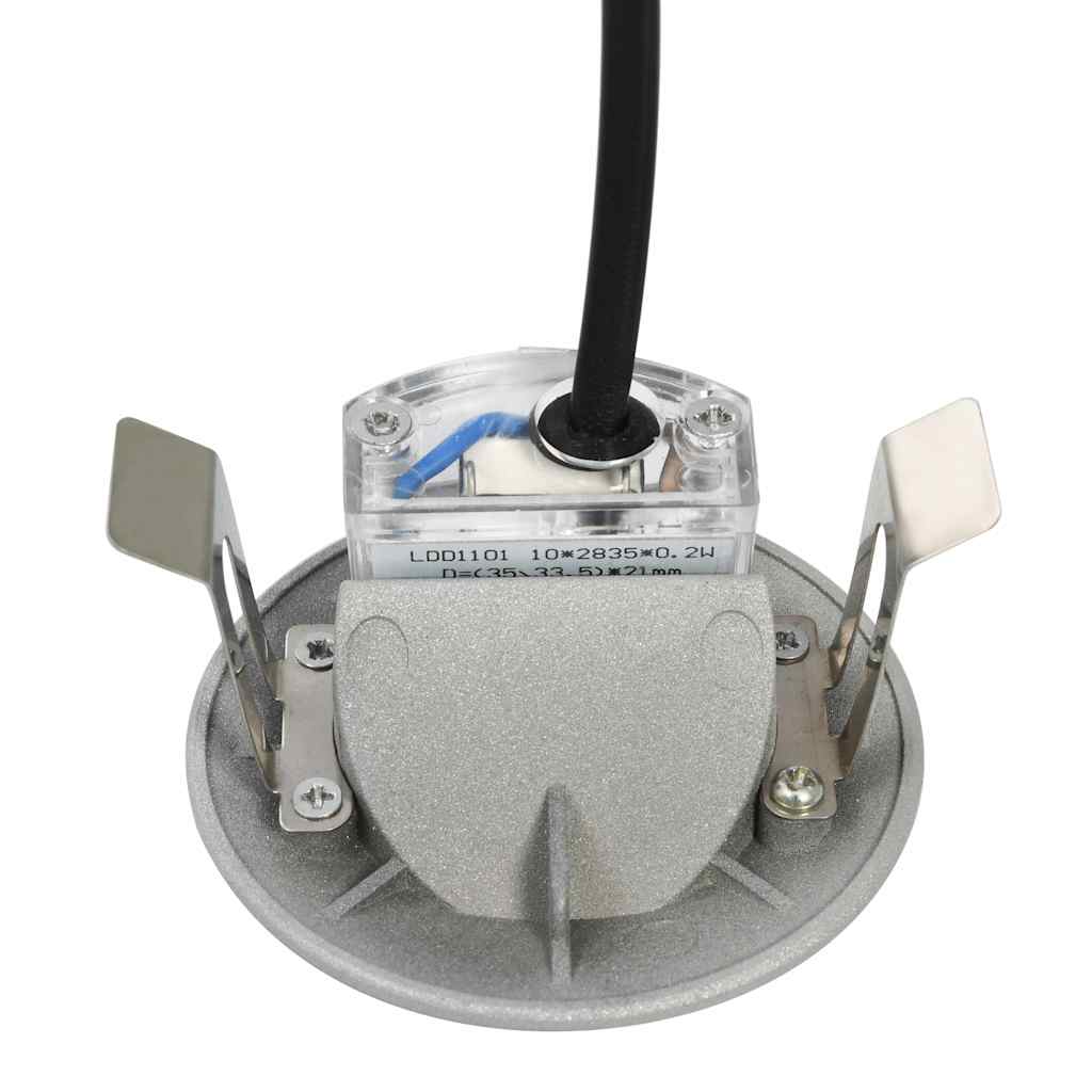 Outdoor LED Wall Lights 6 pcs 2 W Silver Round