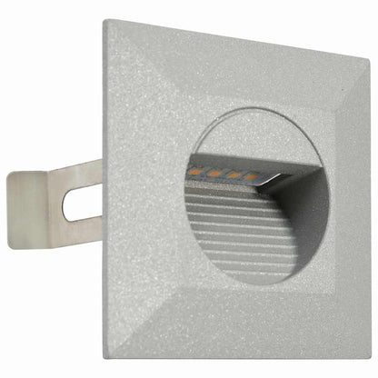 Outdoor LED Wall Lights 6 pcs 2 W Silver Square