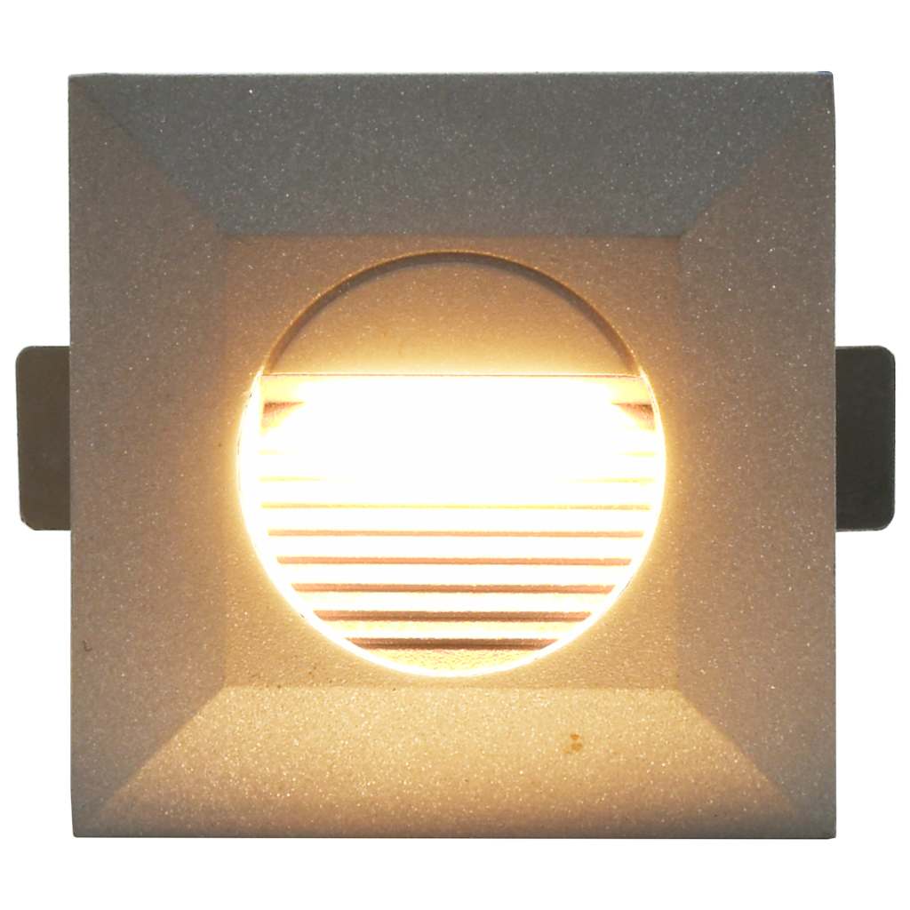 Outdoor LED Wall Lights 6 pcs 2 W Silver Square