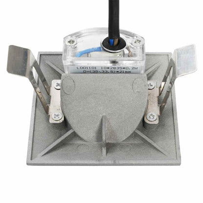 Outdoor LED Wall Lights 6 pcs 2 W Silver Square