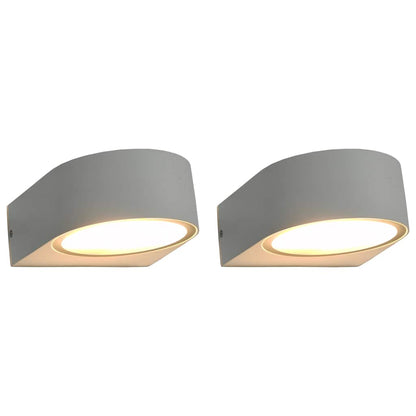 Outdoor Wall Lights 2 pcs 11 W White Round