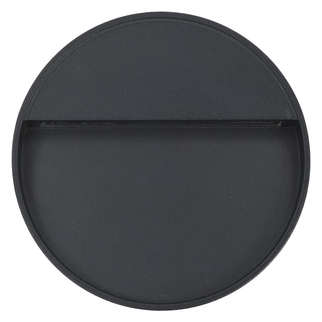 Outdoor LED Wall Lights 2 pcs 3 W Black Round