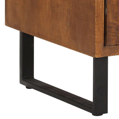 247942 vidaXL Bedside Cabinet 40x30x50 cm Solid Mango Wood
