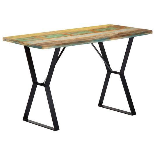 247950 vidaXL Dining Table 120x60x76 cm Solid Reclaimed Wood