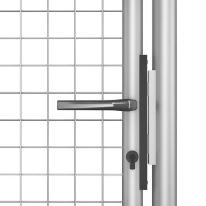 Garden Gate Galvanised Steel 105x100 cm Silver