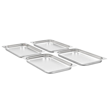 Gastronorm Containers 4 pcs GN 1/1 40 mm Stainless Steel