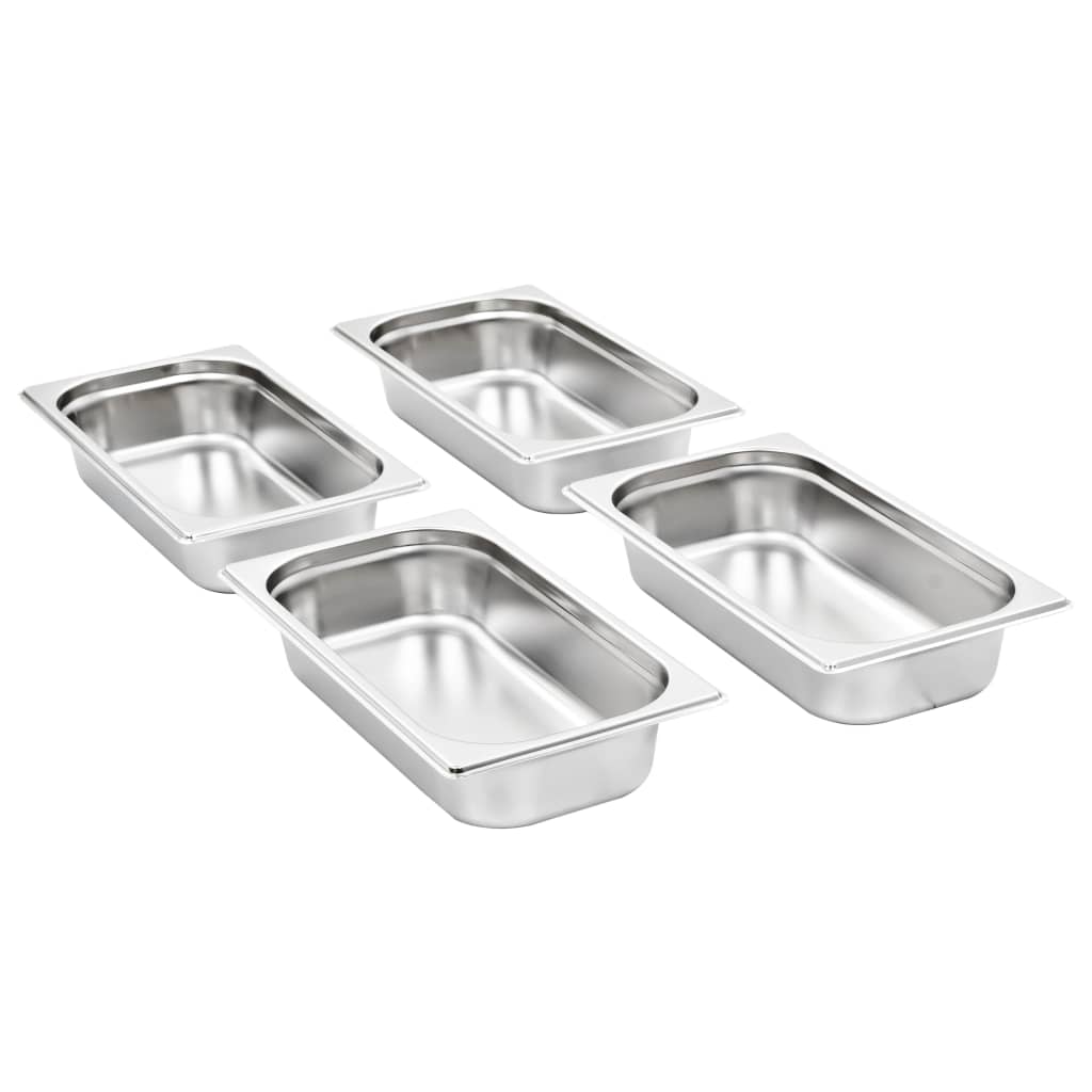 Gastronorm Containers 8 pcs GN 1/3 65 mm Stainless Steel