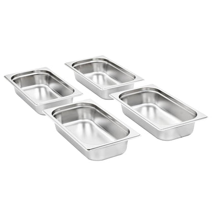Gastronorm Containers 8 pcs GN 1/3 65 mm Stainless Steel