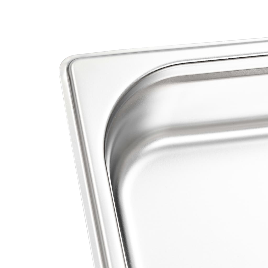 Gastronorm Containers 8 pcs GN 1/3 65 mm Stainless Steel