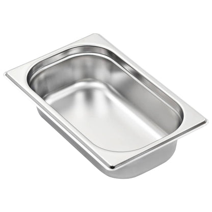Gastronorm Containers 8 pcs GN 1/4 65 mm Stainless Steel