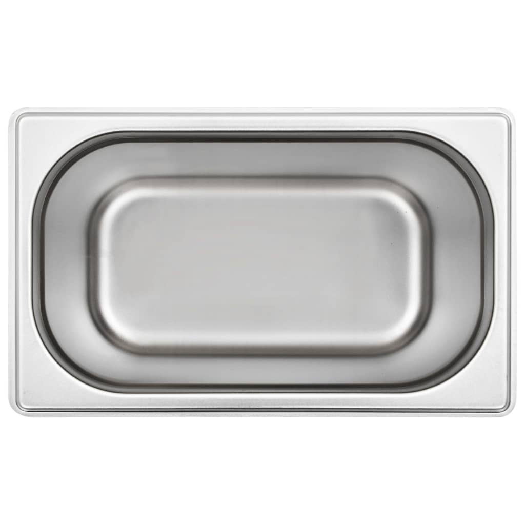 Gastronorm Containers 4 pcs GN 1/4 200 mm Stainless Steel
