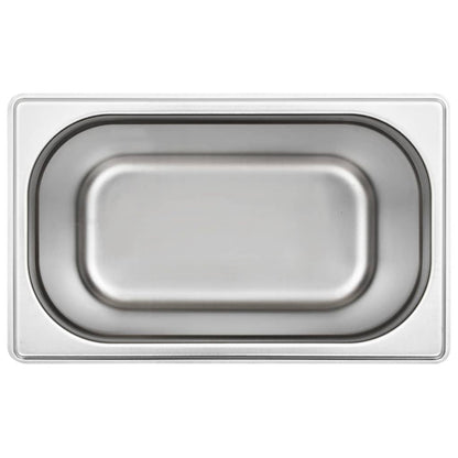 Gastronorm Containers 4 pcs GN 1/4 200 mm Stainless Steel