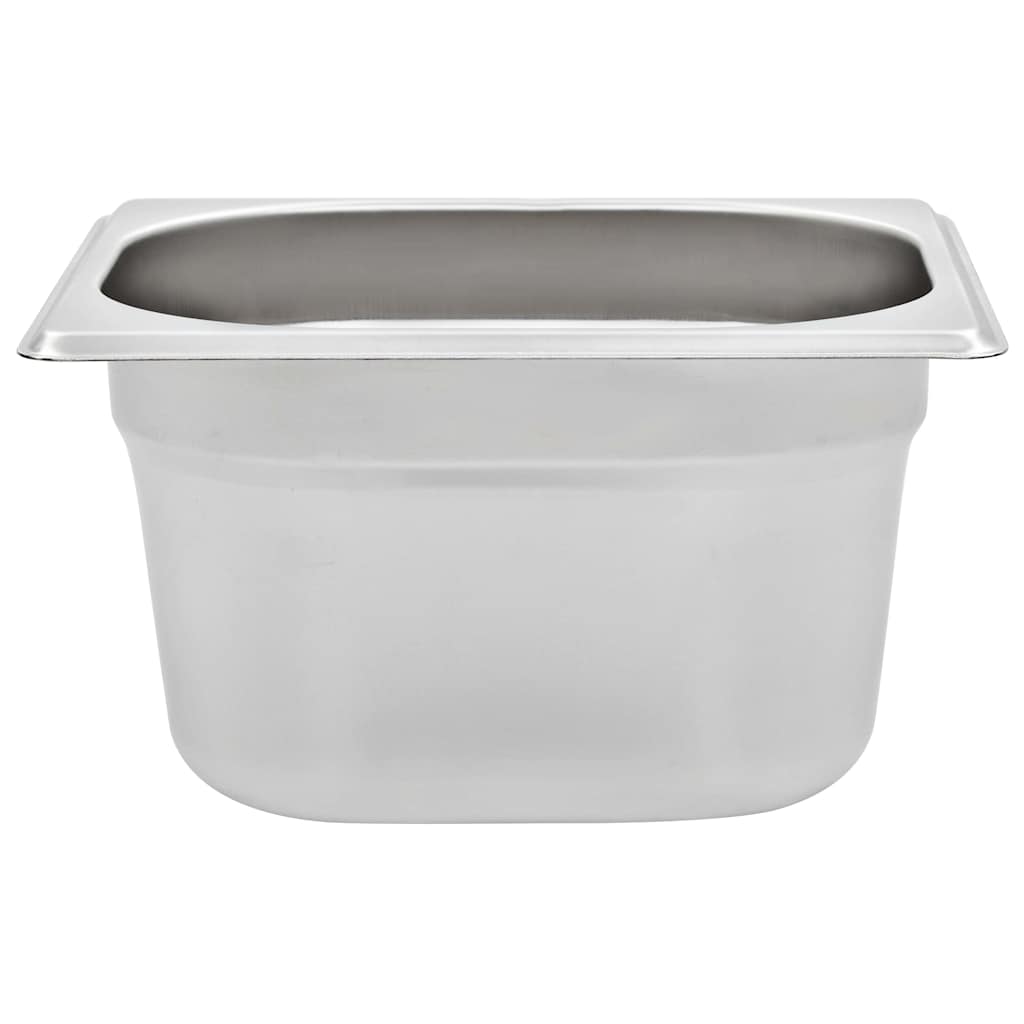 Gastronorm Containers 12 pcs GN 1/6 100 mm Stainless Steel