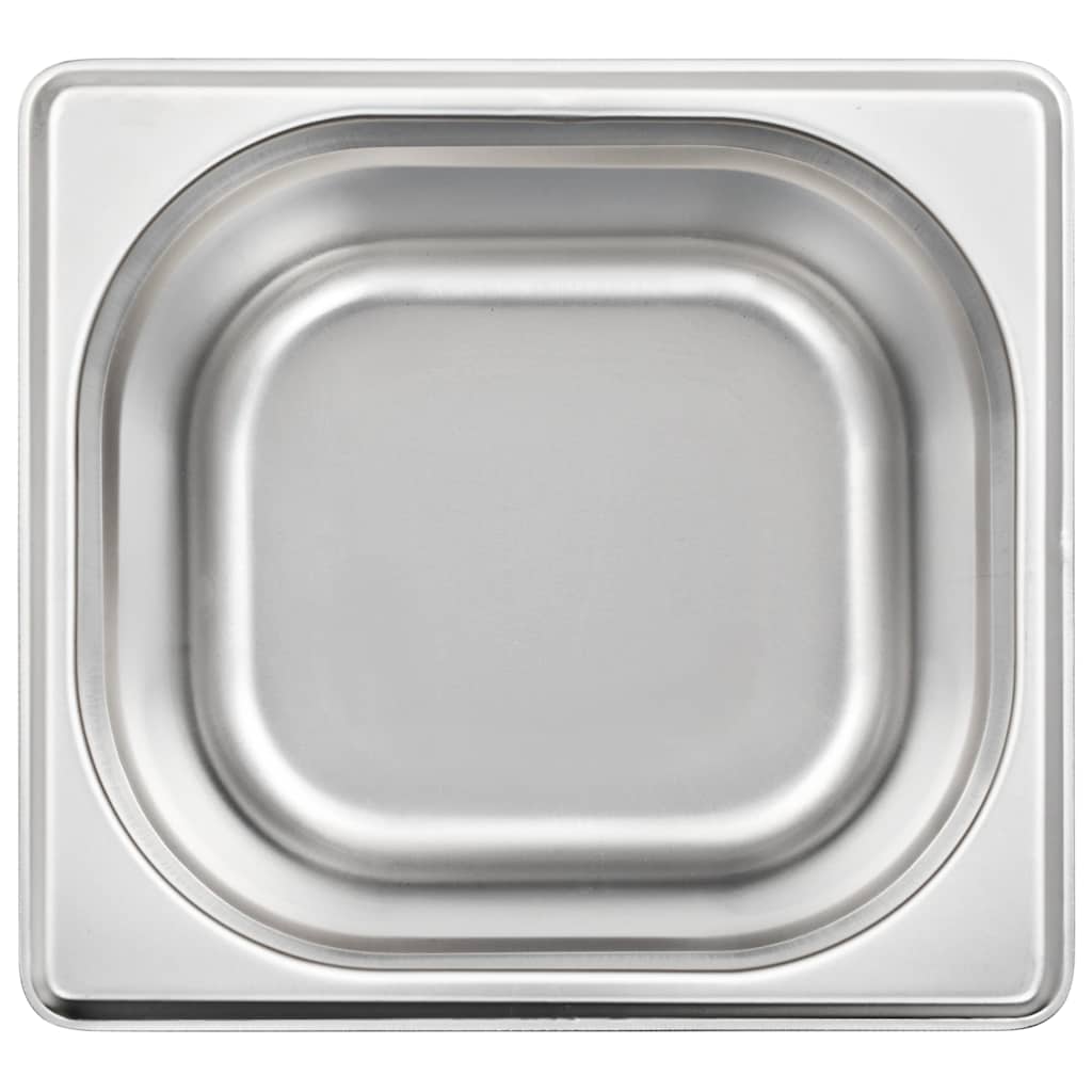Gastronorm Containers 12 pcs GN 1/6 100 mm Stainless Steel