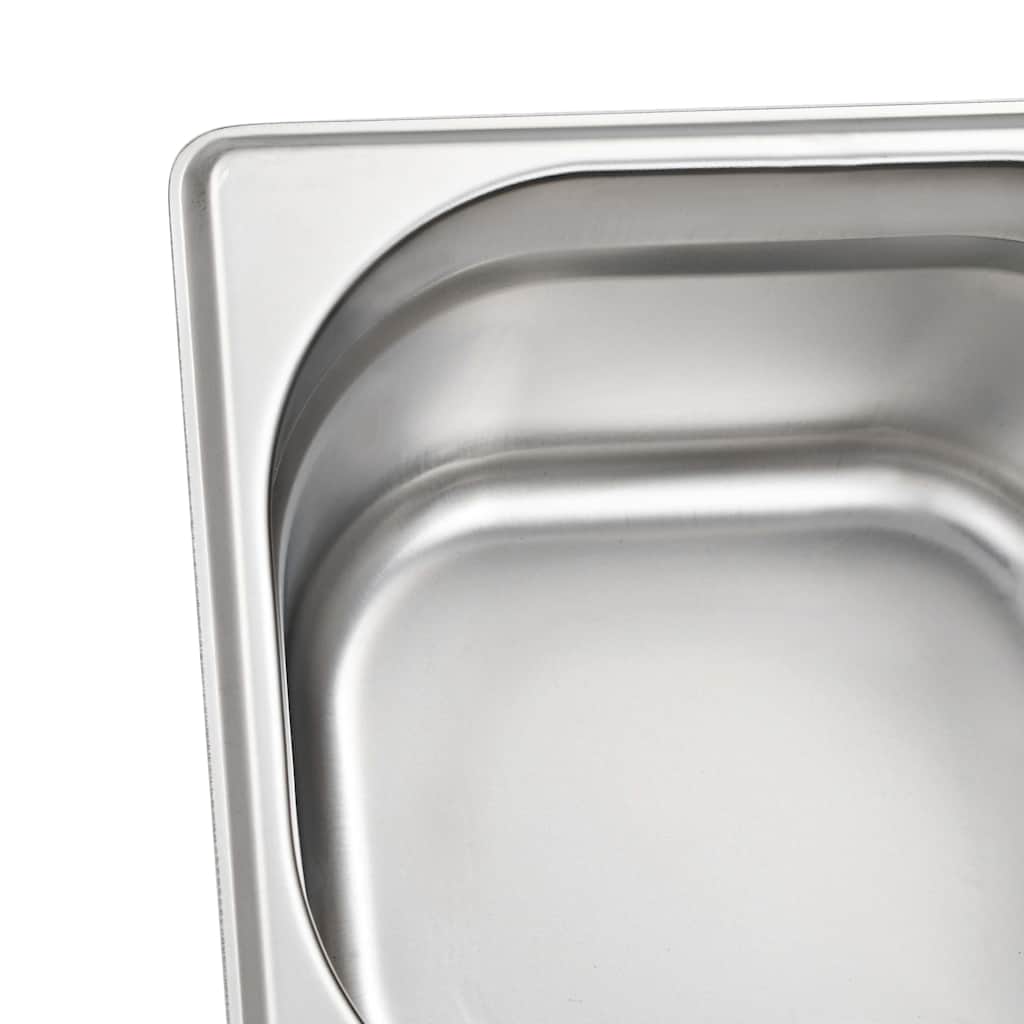 Gastronorm Containers 12 pcs GN 1/6 100 mm Stainless Steel