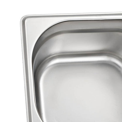 Gastronorm Containers 12 pcs GN 1/6 100 mm Stainless Steel
