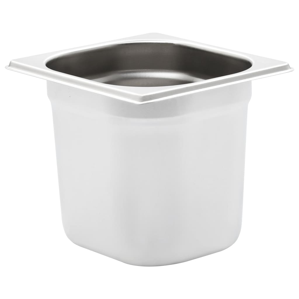 Gastronorm Containers 8 pcs GN 1/6 150 mm Stainless Steel