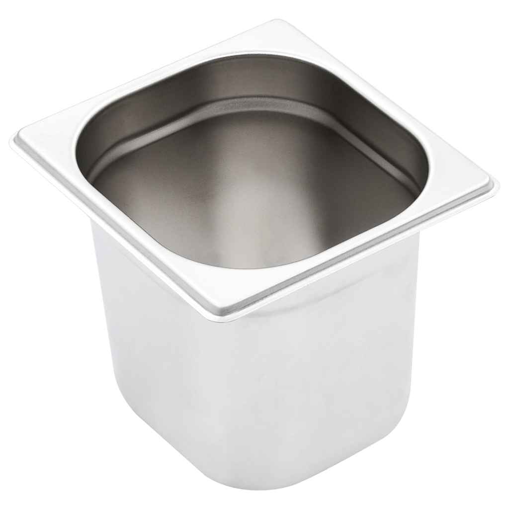 Gastronorm Containers 8 pcs GN 1/6 150 mm Stainless Steel