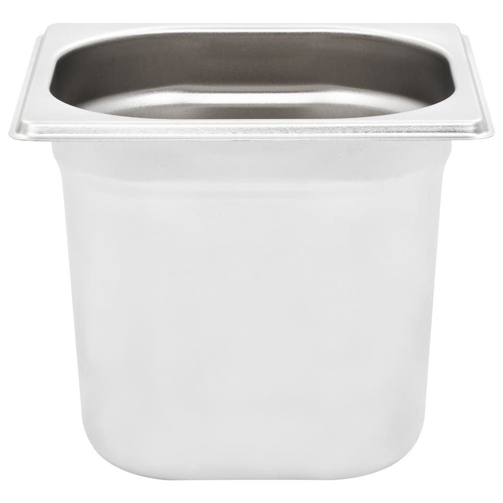 Gastronorm Containers 8 pcs GN 1/6 150 mm Stainless Steel