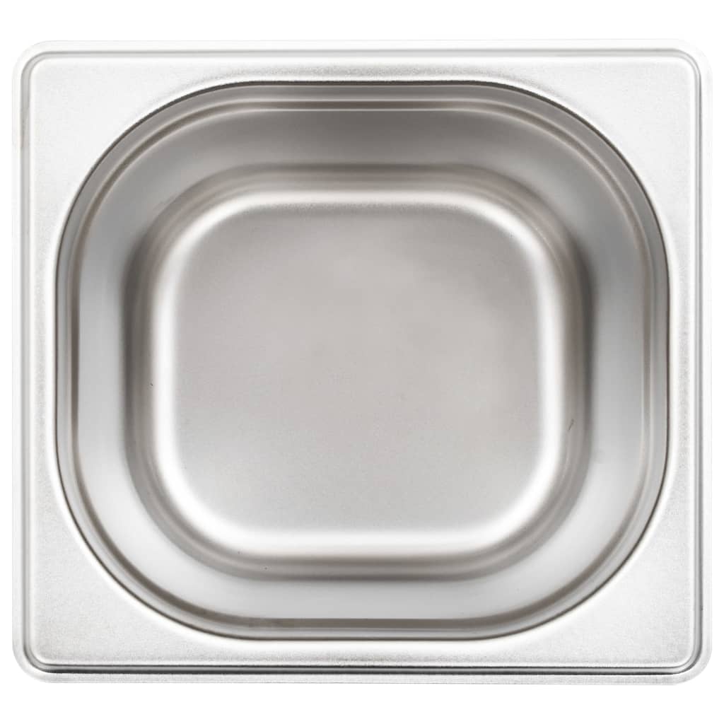 Gastronorm Containers 8 pcs GN 1/6 150 mm Stainless Steel