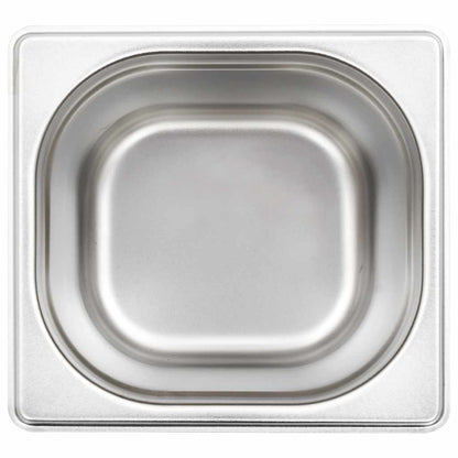 Gastronorm Containers 8 pcs GN 1/6 150 mm Stainless Steel