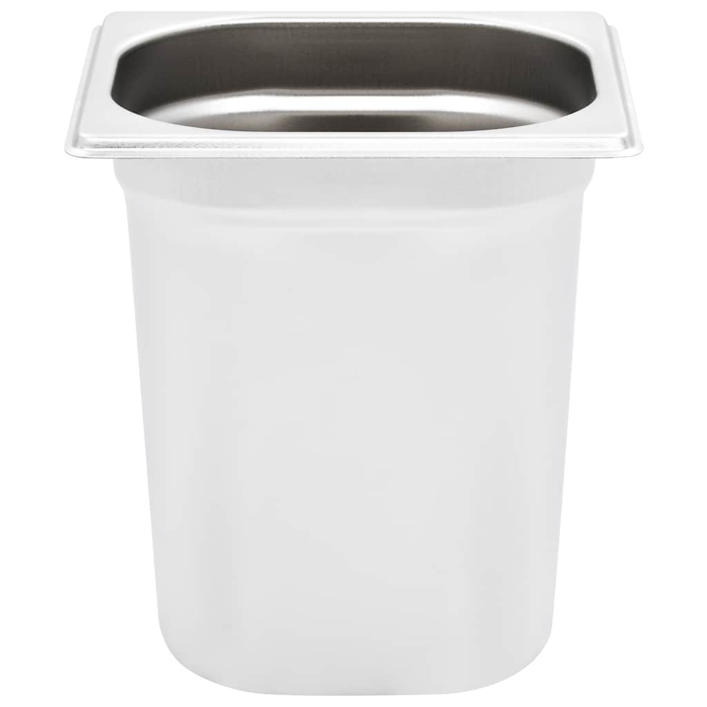 Gastronorm Containers 8 pcs GN 1/6 200 mm Stainless Steel