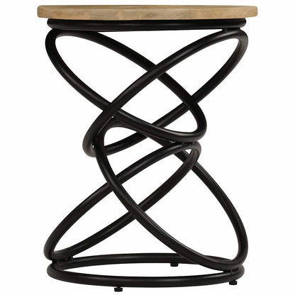 247320 vidaXL End Table Solid Mango Wood 40x50 cm