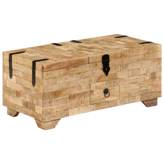 Coffee Table Solid Mango Wood 80x40x35 cm