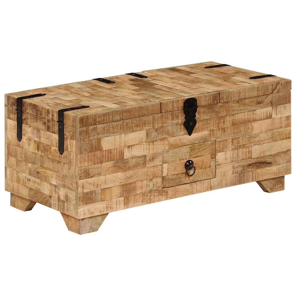 247327 vidaXL Coffee Table Solid Mango Wood 80x40x35 cm