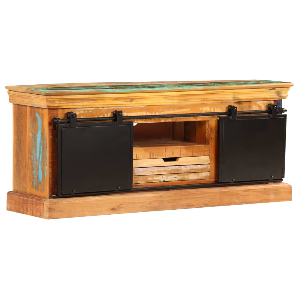 247328 vidaXL TV Cabinet 110x30x45 cm Solid Reclaimed Wood