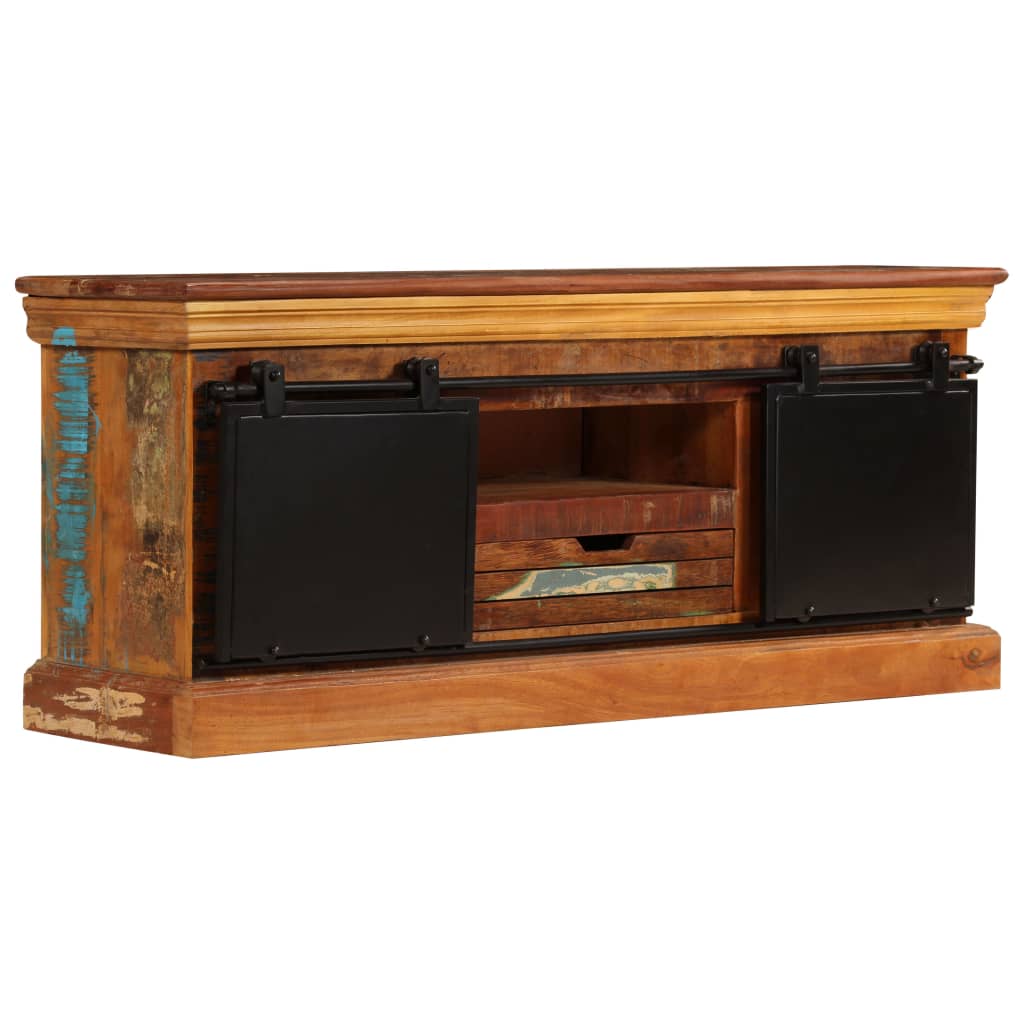 247328 vidaXL TV Cabinet 110x30x45 cm Solid Reclaimed Wood