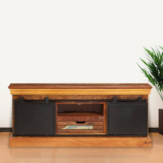247328 vidaXL TV Cabinet 110x30x45 cm Solid Reclaimed Wood