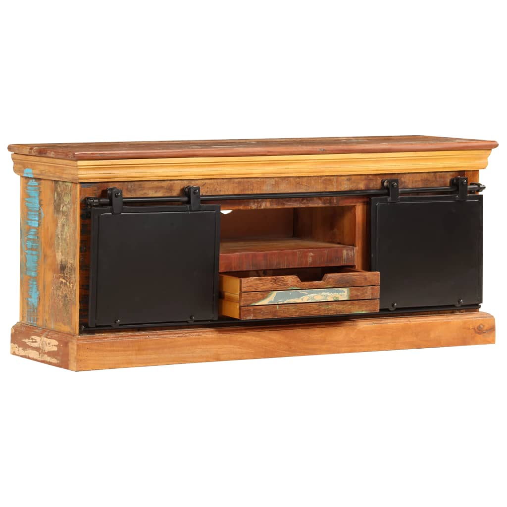 247328 vidaXL TV Cabinet 110x30x45 cm Solid Reclaimed Wood