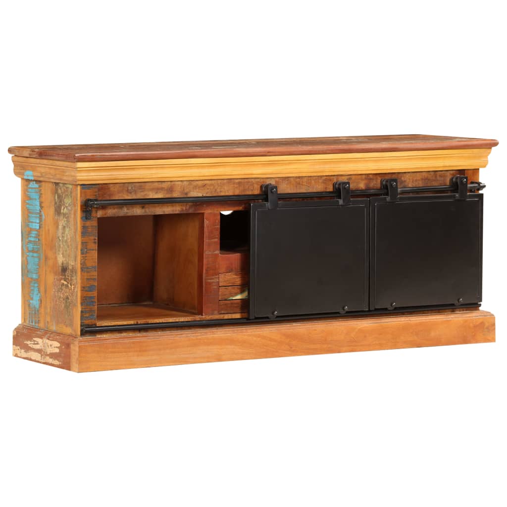 247328 vidaXL TV Cabinet 110x30x45 cm Solid Reclaimed Wood