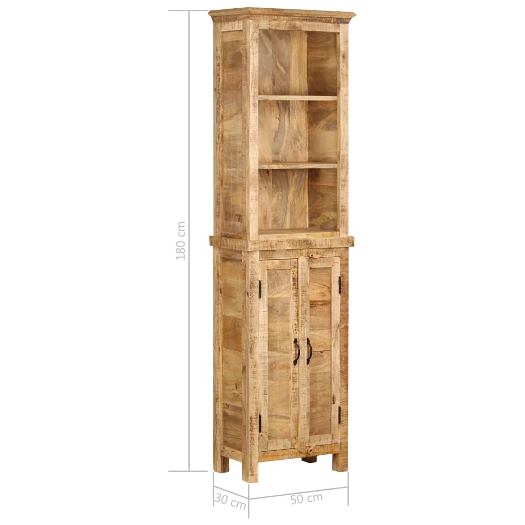 247329 vidaXL Bookshelf 50x30x180 cm Solid Mango Wood